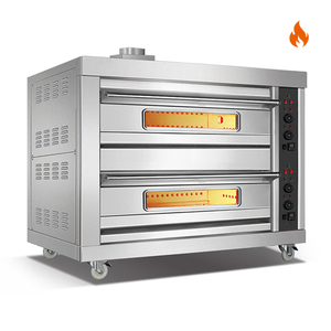 Room Temp.~350℃/400℃ 2 layers 2 trays Gas Oven Deck Oven Knob Control / Instrument Control