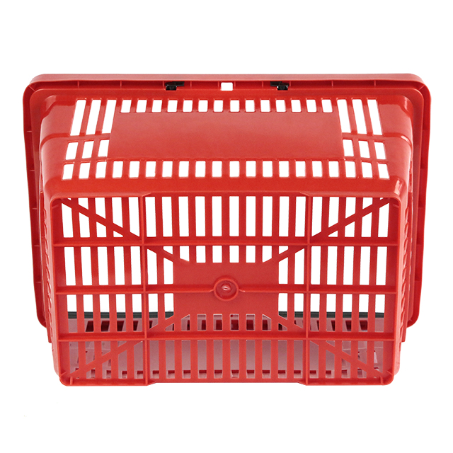 Color Customized Plastic Shopping Basket for Supermarket