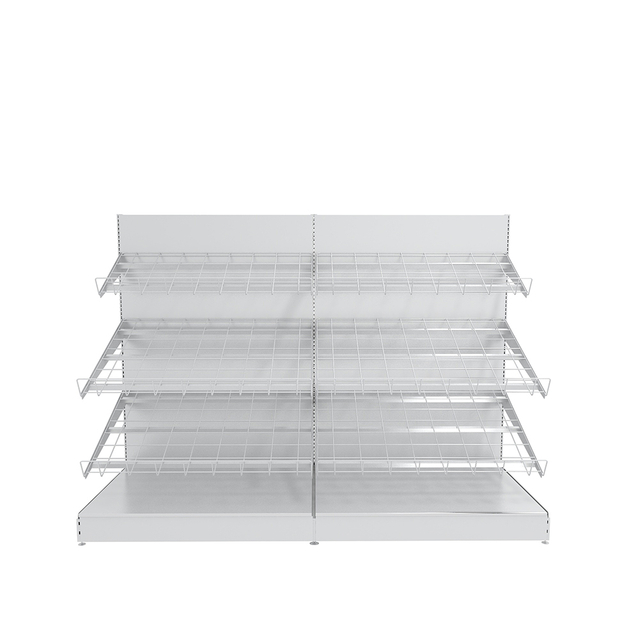 Wall Unit Metal Shelf for Fruit And Vegetable Display in Supermarket