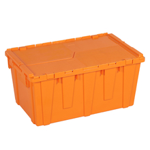 Plastic Stackable Crate Attached Lid Container NLB-13