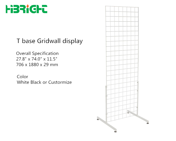 T base Gridwall Display Stand