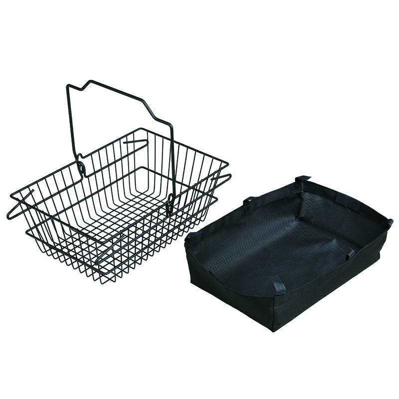 Wire Shopping Basket with clothes