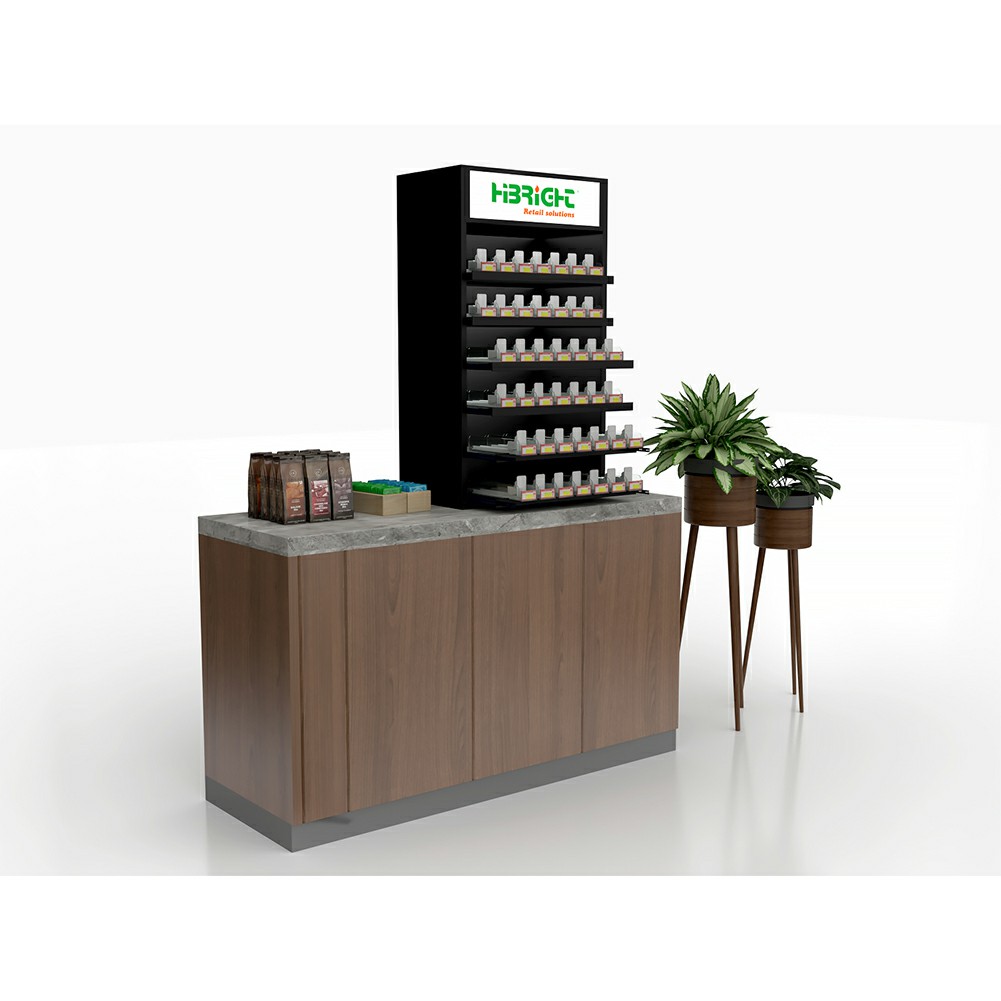 Cigarette Display Shelf with Pusher